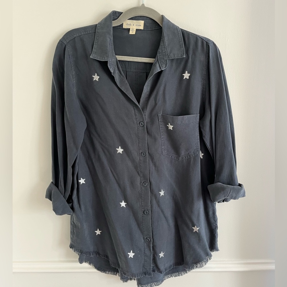 Anthropologie cloth & stone stargazer top